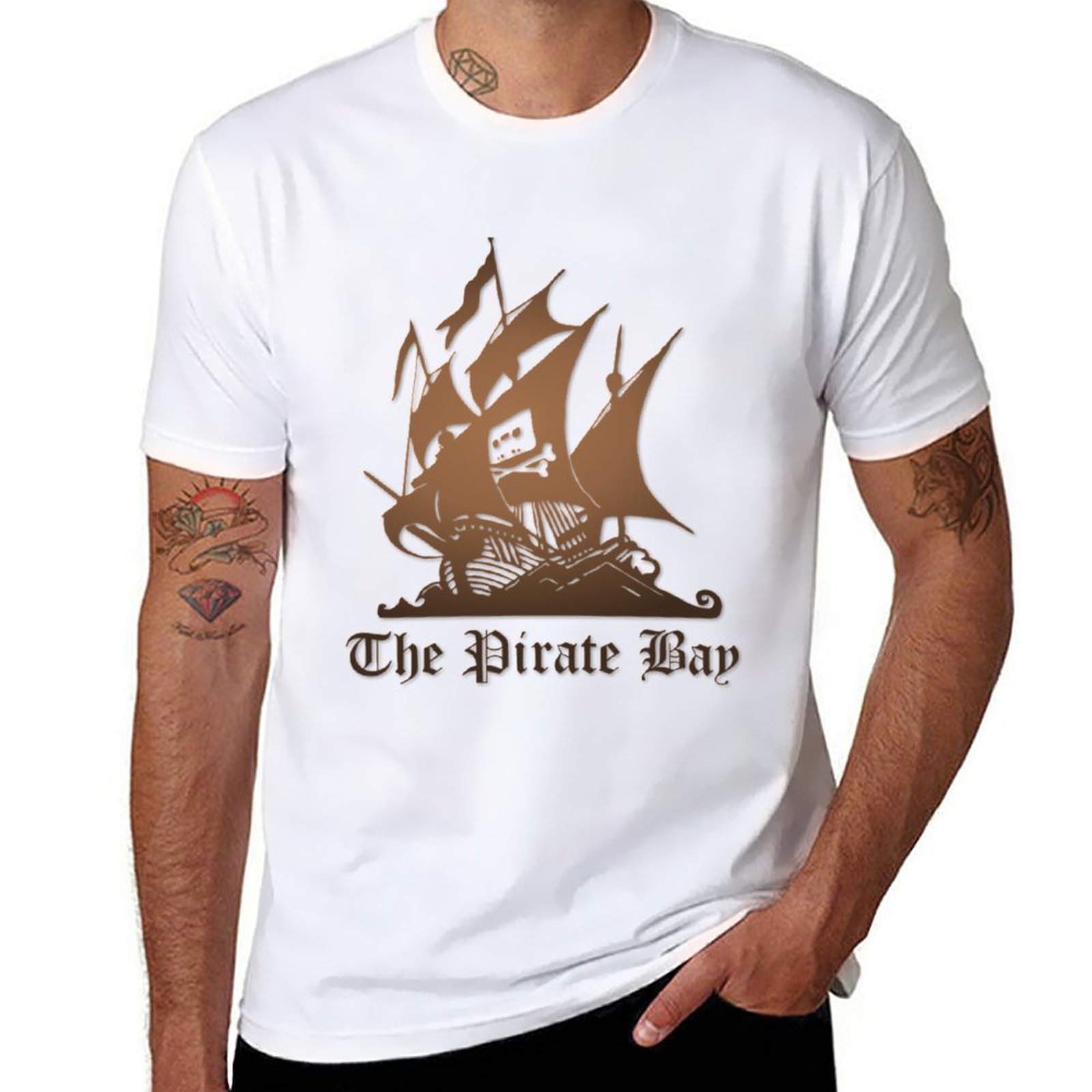 The Pirate Bay TShirt shirts graphic tees vintage clothes custom t shirt oversized t shirt men clothes
