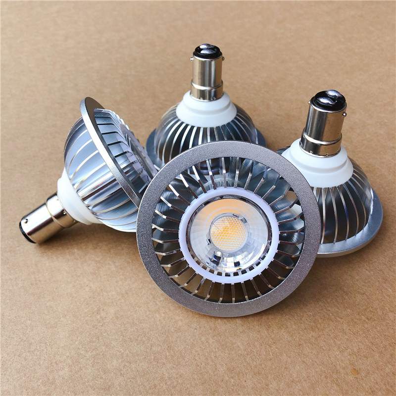 1PCS 7W AR70 B15D LED Spotlight B15 Base Dimmable AC85-265V/DC12V Home/Commercial Lighting BA15D Bulb Lamp