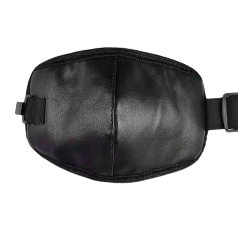 Motorcycle Warm Kneepad PU Leather Thickened Lining Knee Sleeve Pad Anti Slip Outdoor Knee Protective Guard Motorcycle Supplies