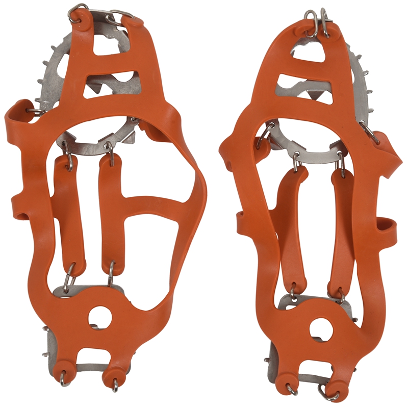 DOME 18 Teeth Ice Gripper Spike For Shoes Anti Slip Climbing Snow Spikes Crampons Cleats Chain Claws