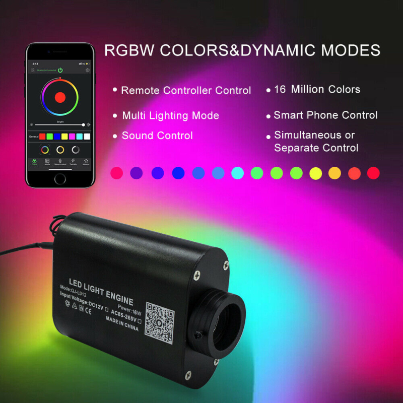 Car Roof Star Light Interior LED Fiber Optic Light Starry Laser Atmosphere Ambient Projector Galaxy Lights Home Decor