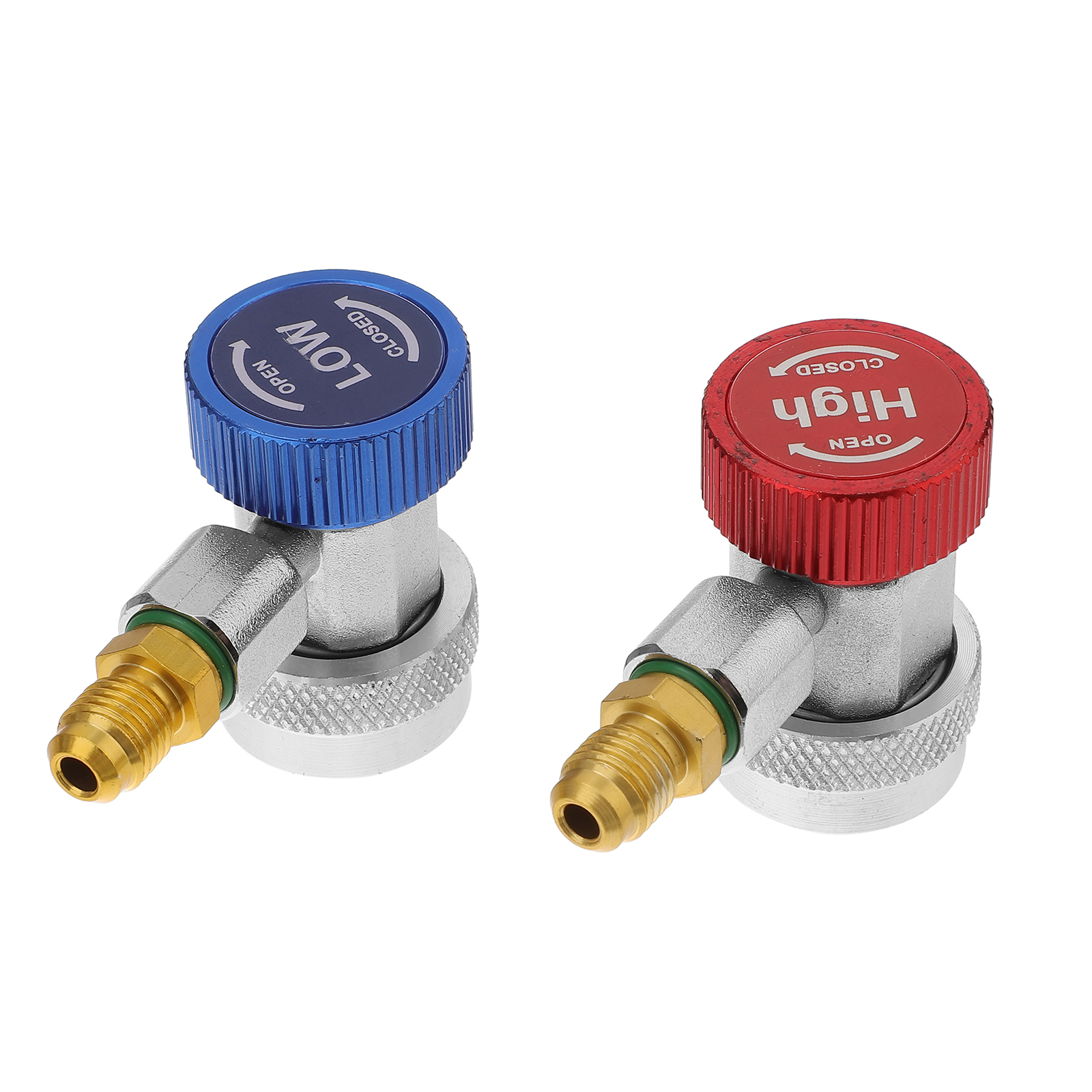 R134A Adapter Coupler Quick Ac Connector Kit Hose Refrigerant Fittings Car Recharge Gas 134A Hvac Air Conditioning Can