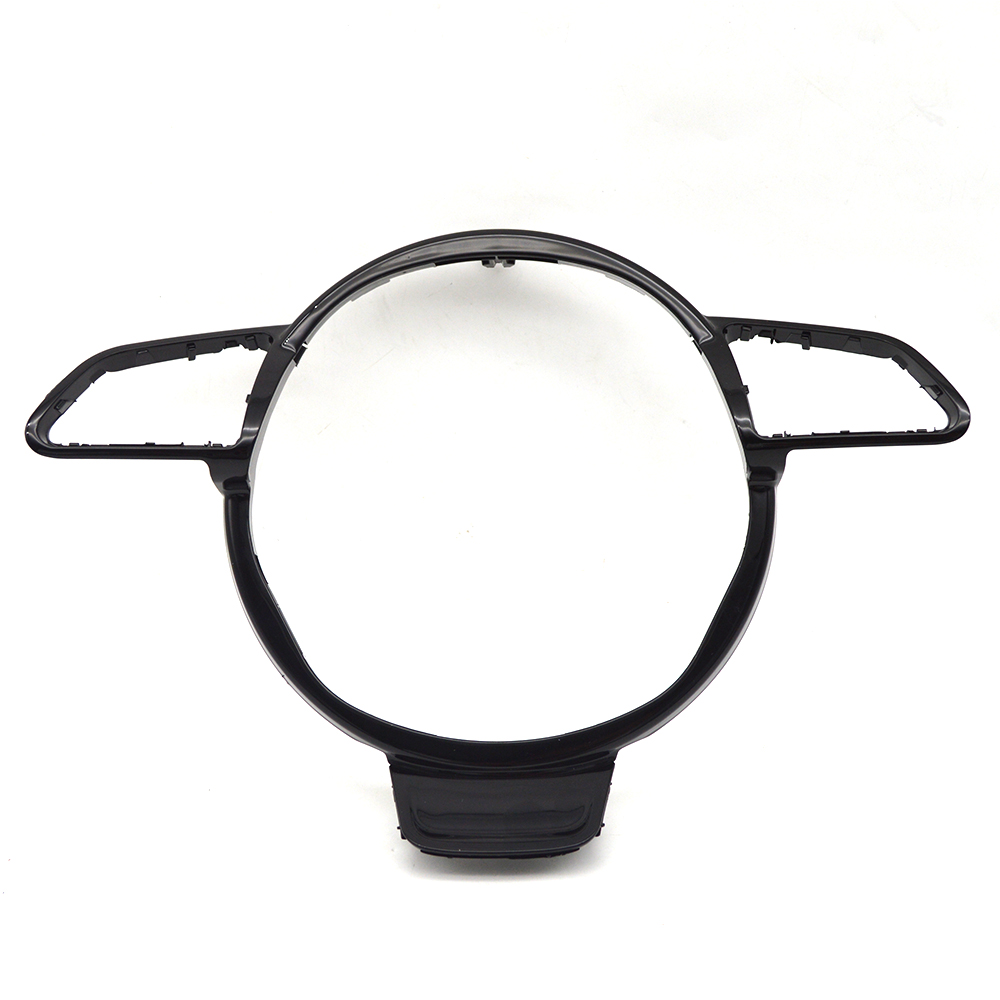 For Audi A4 B8 A5 A6 A7 Q3 Q5 Q7 Black semi perforated multifunctional steering wheel without paddles or markings