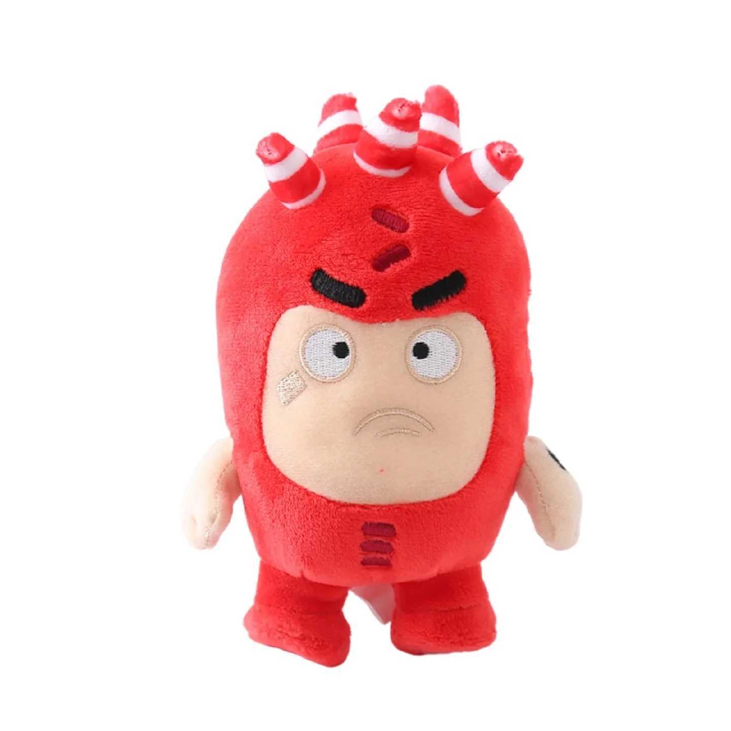Stuffed Plush Animals 8pcs/Lot Oddbods Cartoon 18CM Fuse Jeff Newt Odd ZEE Bods Stuffed Plush Toy Doll For Kids Gifts PP Cotton Home Decoration Q24052