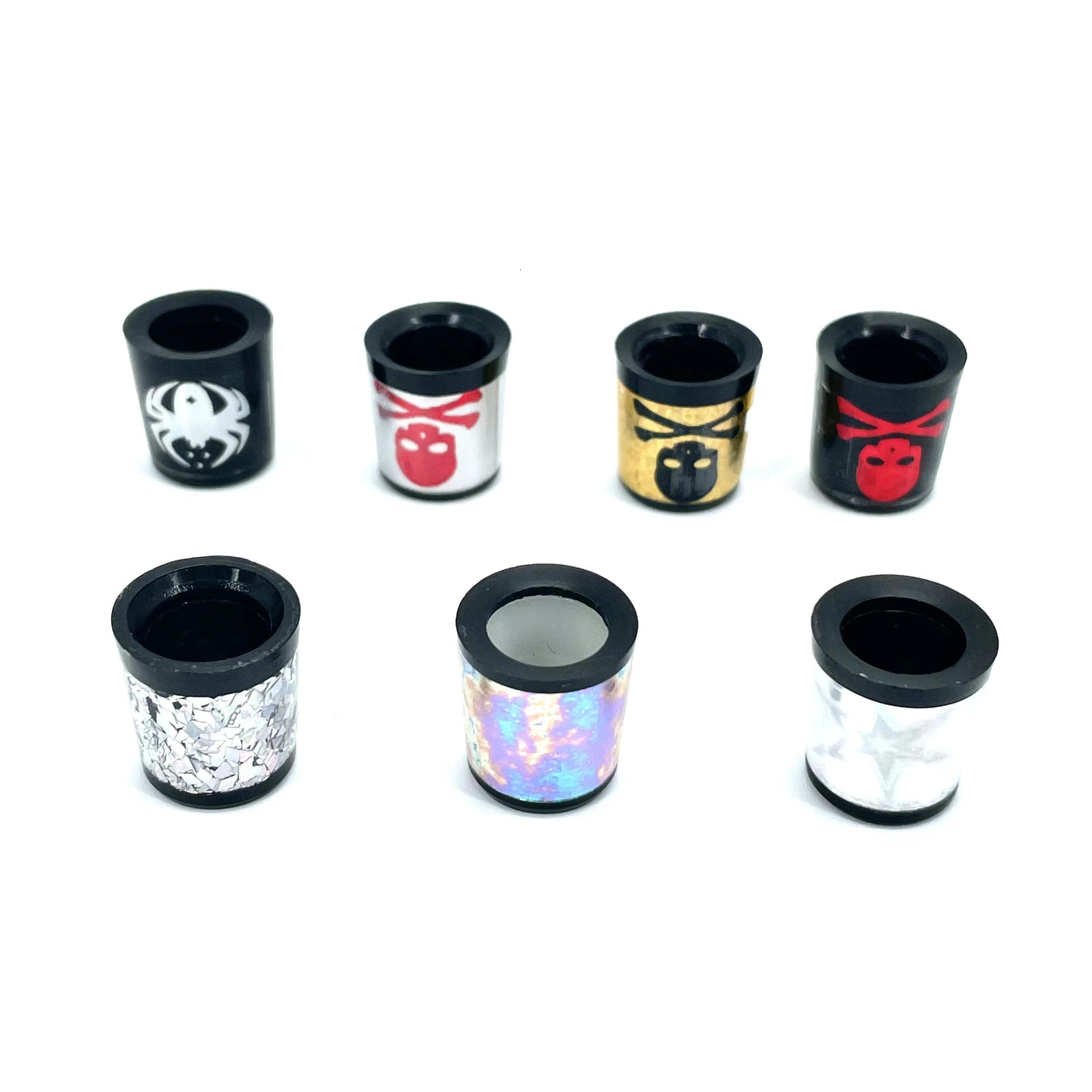 10pcs Plastic Golf Colored Skull Ferrules Fit Iron Shaft spec 93 15137mminner higher outer size 240513