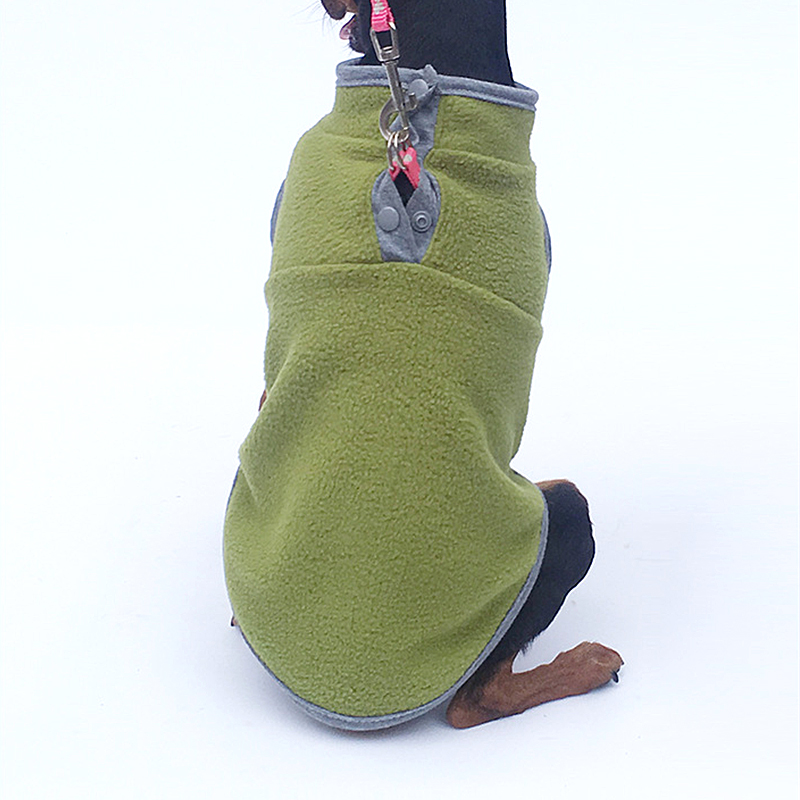 Winter Fleece Pet Dog Clothes Pure Color Dog Hoodies Soft Fleece Dog Clothes Puppy Cats Vest Shih Tzu Chihuahua Clothing Chien