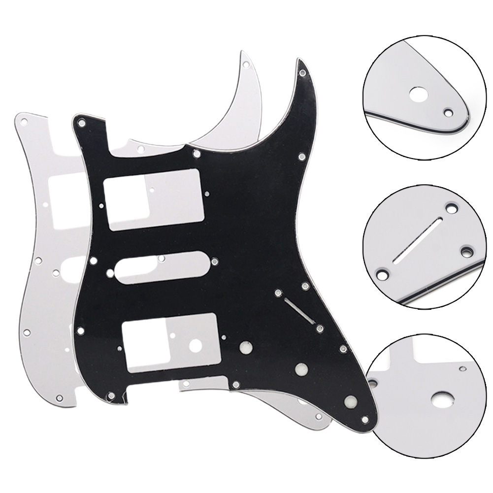 Guard Guitar Pickguard Musical Instruments For Strat SQ Style Guitar Pvc 3 Ply 11 Holes Guard Double Pickguard Hsh Double Single
