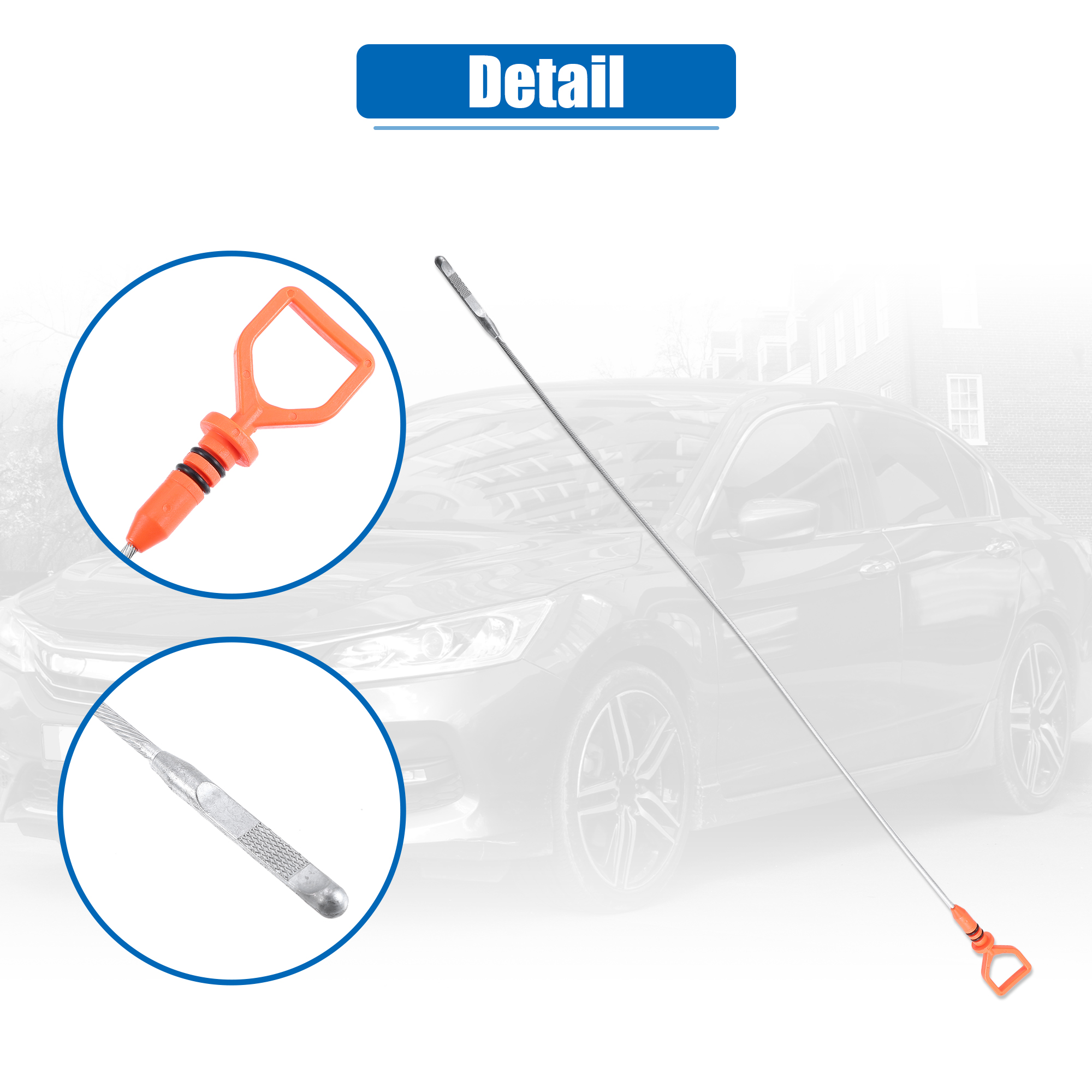 UXCELL Engine Oil Dipstick Level Dip Stick for Honda Accord for Honda Accord 2003-2004 EX, LX 3.0L 15650RCAA02