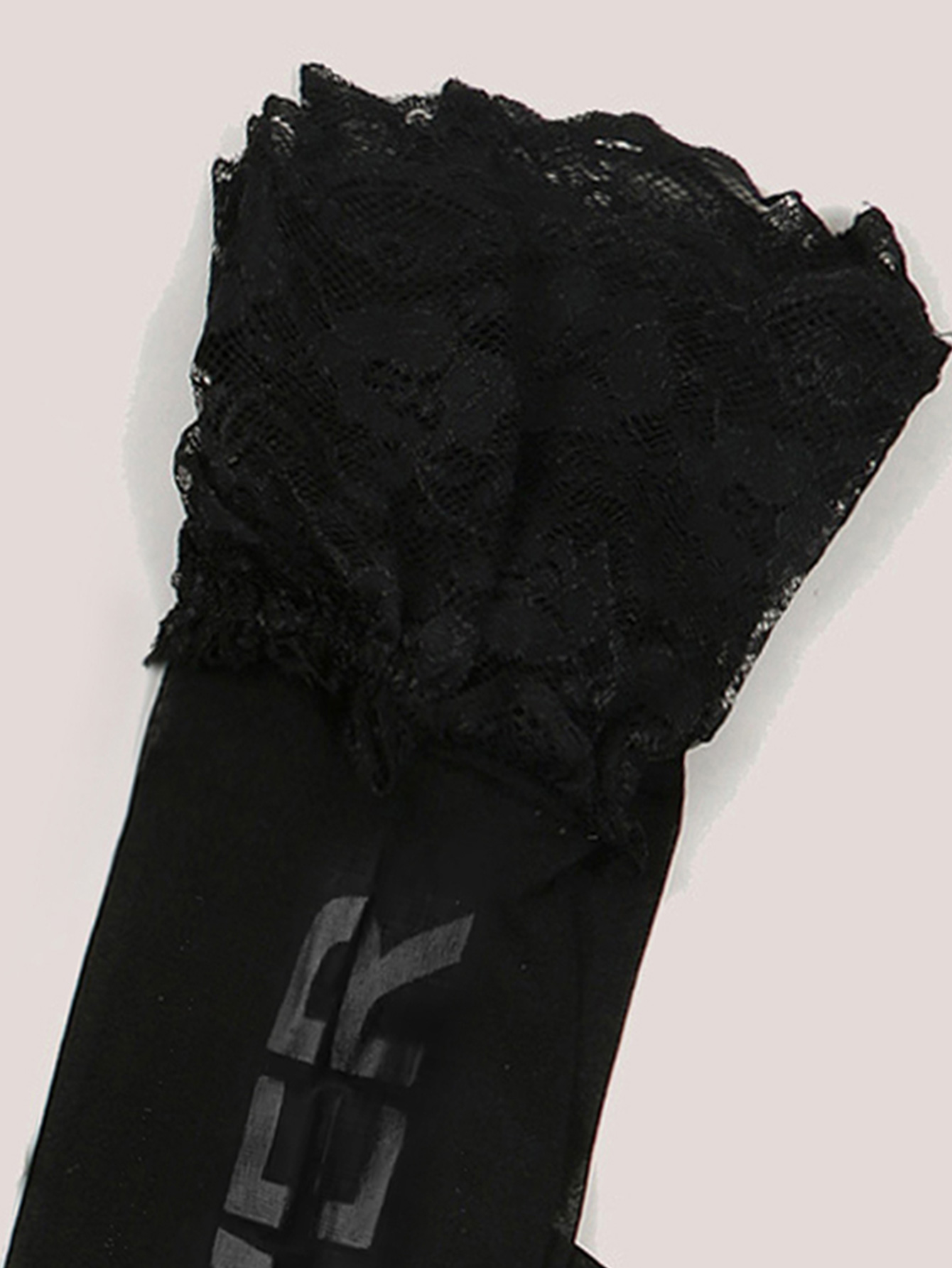 Varsbaby Transparent Lace Garter G-string Stockings Set 3pcs See-through Sexy Suspender Belt Underwears