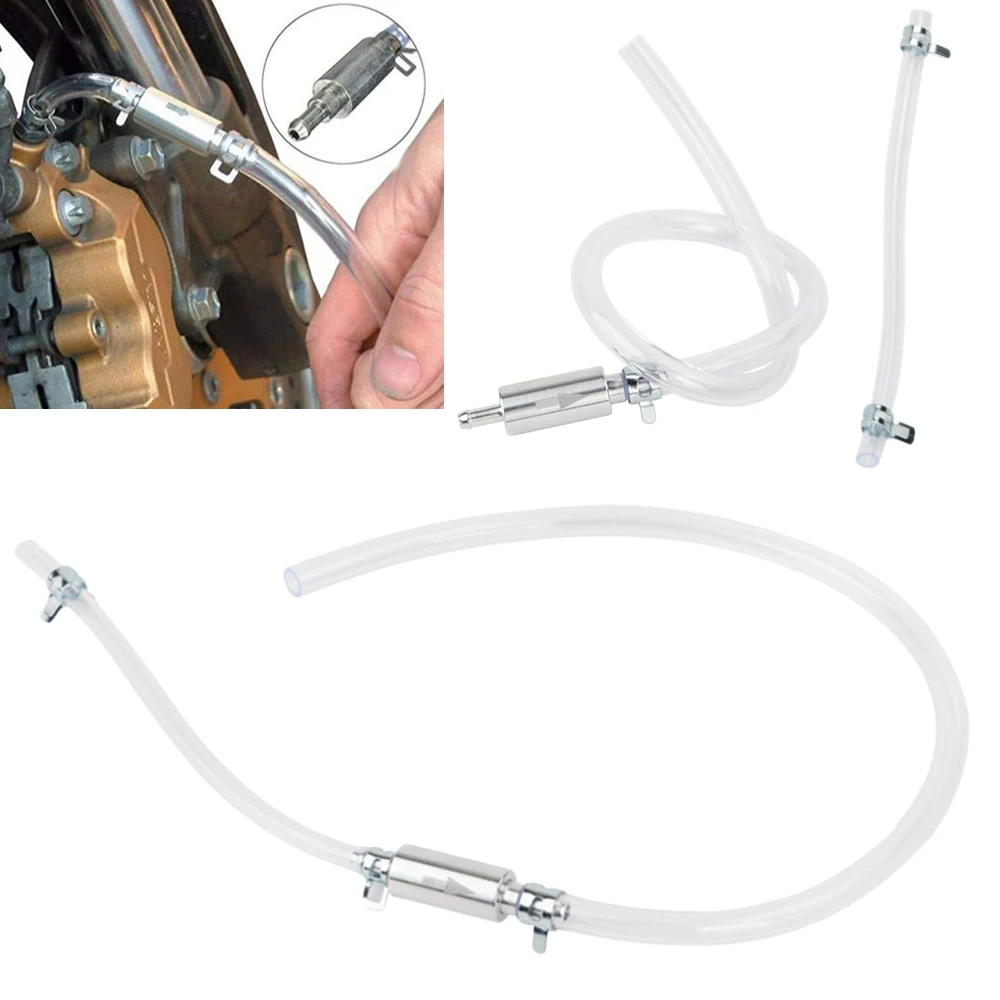 Clutch Brake Bleeder Hose One Way Valve Tube Motorcycle Car Hydraulic Brake Clutch Bleeding Tool Kit Auto Accessorise