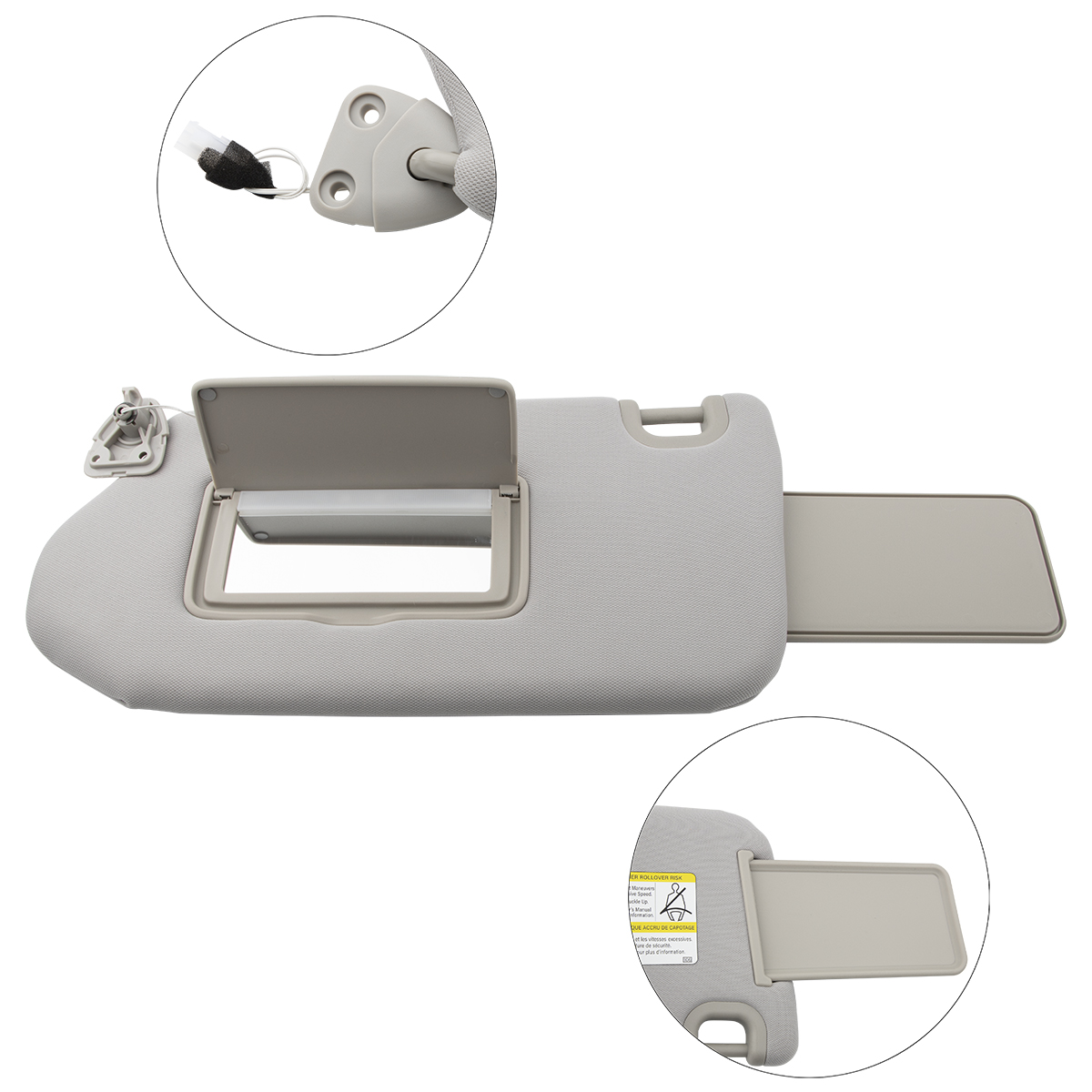 Car Sun Visor Driver/Passenger Side Left w/ Lamp For Nissan Pathfinder R52 Infiniti QX60 2014-2017 Pathfinder 2013-2018 NEW