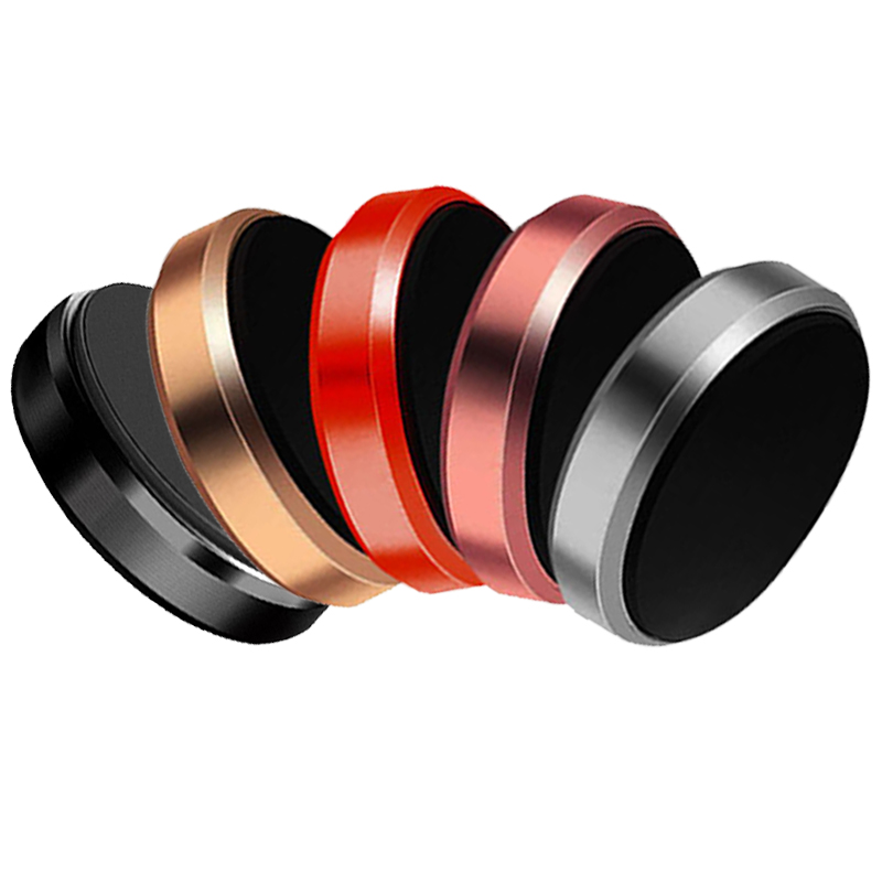 Mini Magnetic Car Phone Bracket Holder Universal Colorful Circular Strong Magnet Cellphone Stand for IPhone Auto Accessories 1Pc