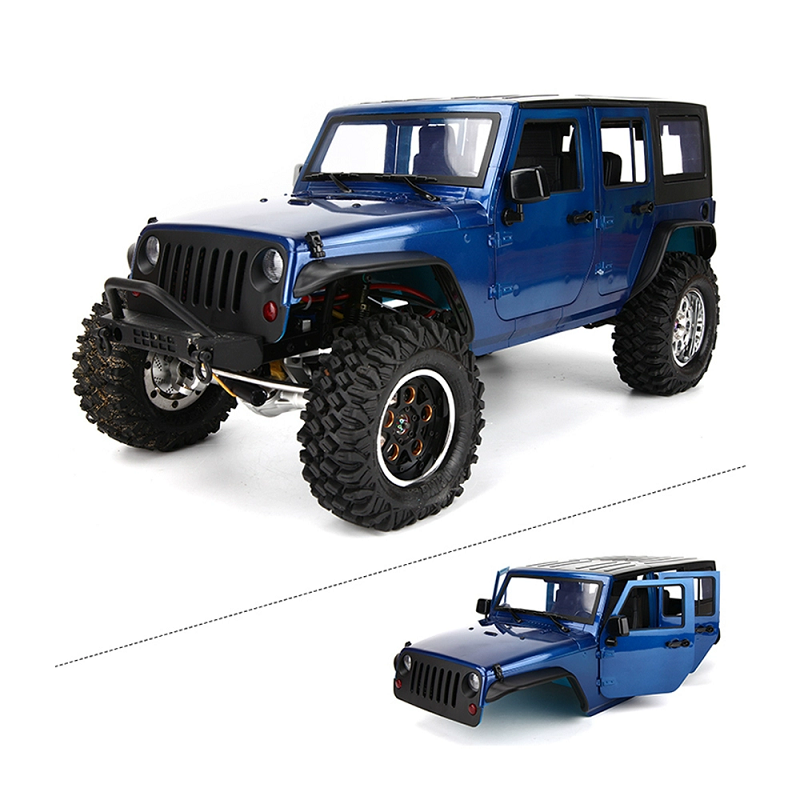 TBSCRC Unassembled 12.3inch 313mm Wheelbase Body Car Shell for 1/10 RC Crawler Axial SCX10 & SCX10 II 90046 90047 Jeep Wrangler