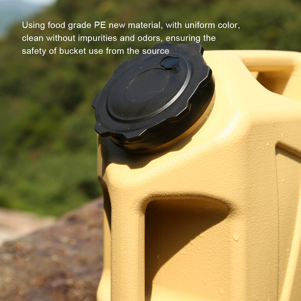 12L Water Storage Jug with Spigot Portable Emergency Water Can Large Capacity Water Storage Tank for Vehicle Car Outdoor Camping
