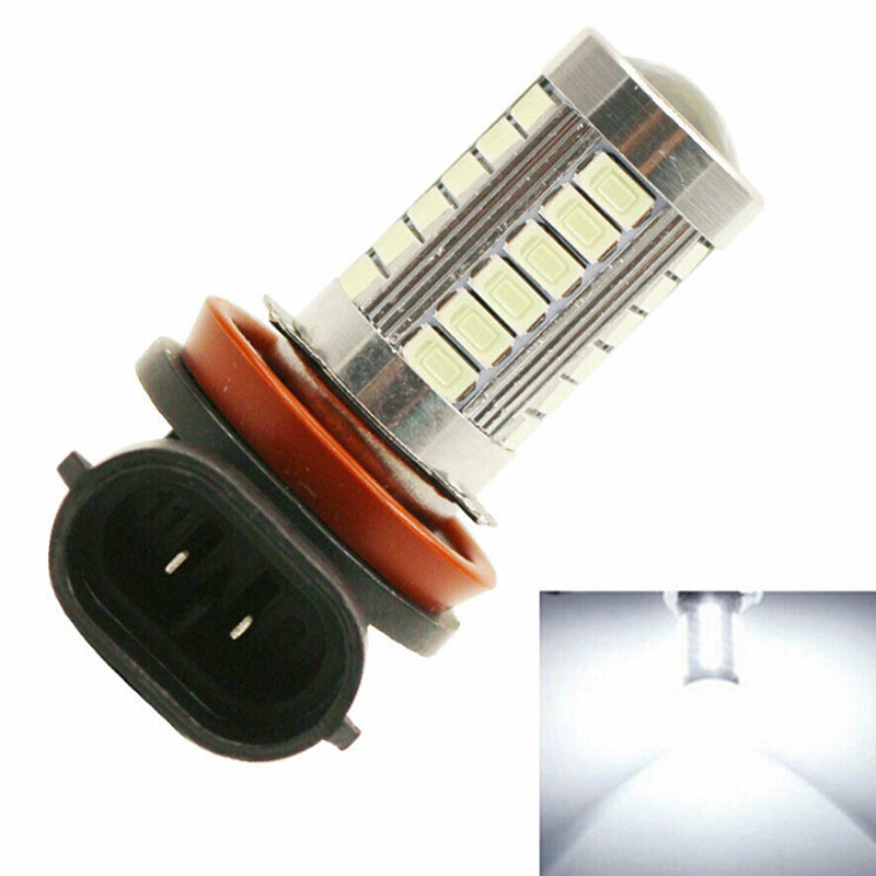 1Pc Super Bright H8/H11 33-LED White Car Fog Light Headlight Driving Lamp Bulb