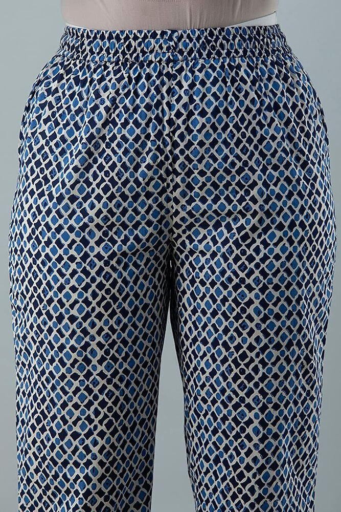 Indigo Kurta Kurti and Palazzo with Dupatta Women India Pakistani Set