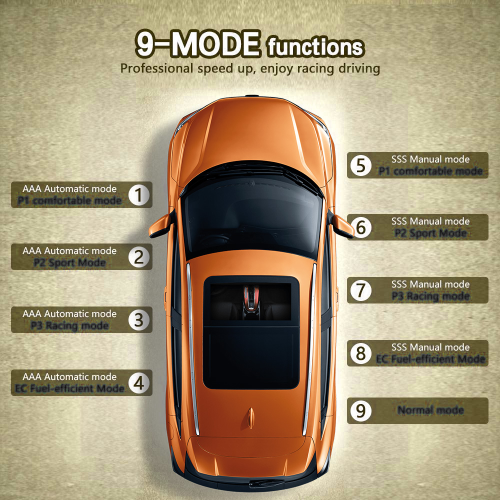 Racing Accelerator Potent Booster Throttle Response Controller Tuning Parts Accessory 9 Drive 5 Modes Portable Pedal Booster