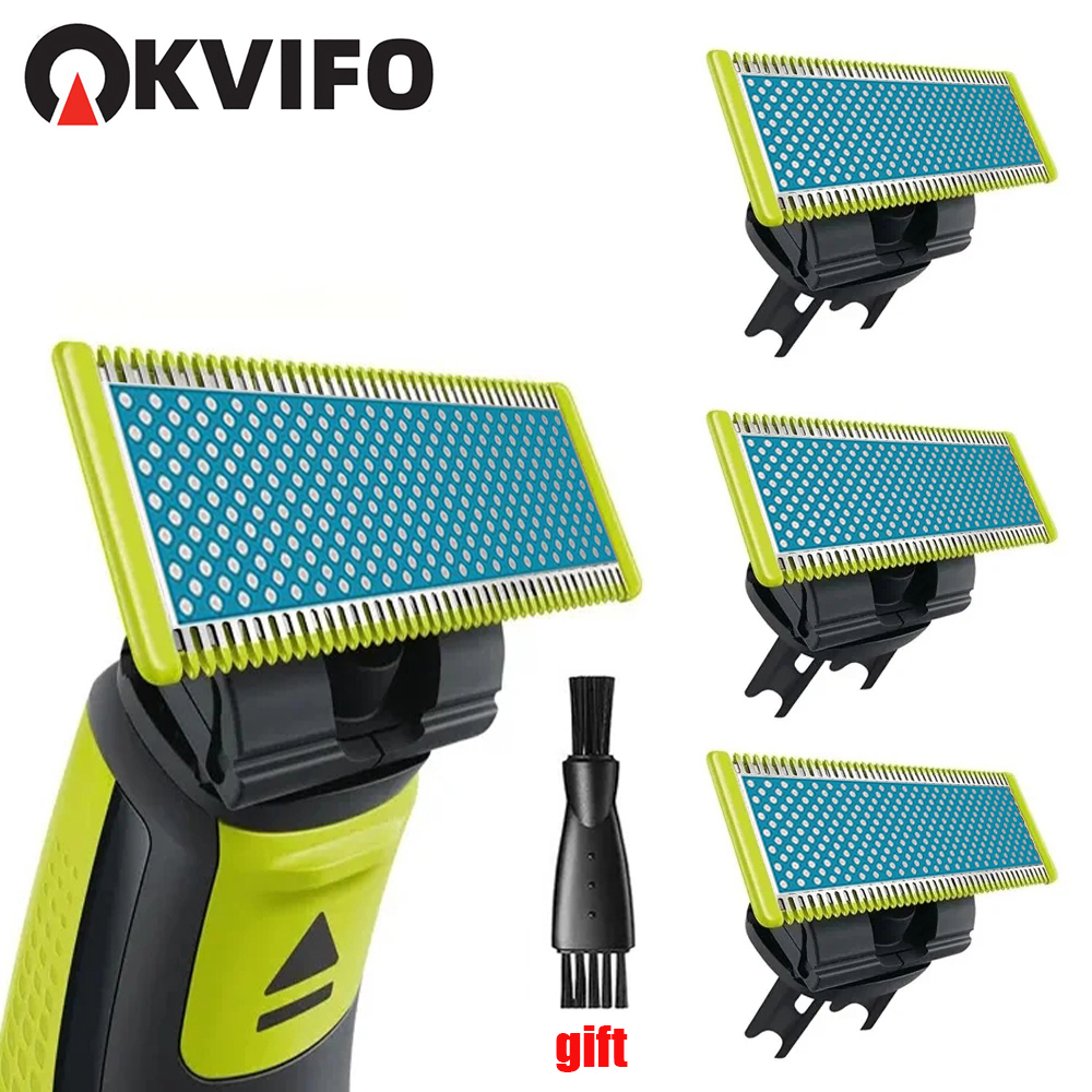KVIFO Shaver Replacement Kit for OneBlade QP2520 QP2530 QP6510 QP6520 QP6530 QP2515 Electric Trimmer Replacement Blade