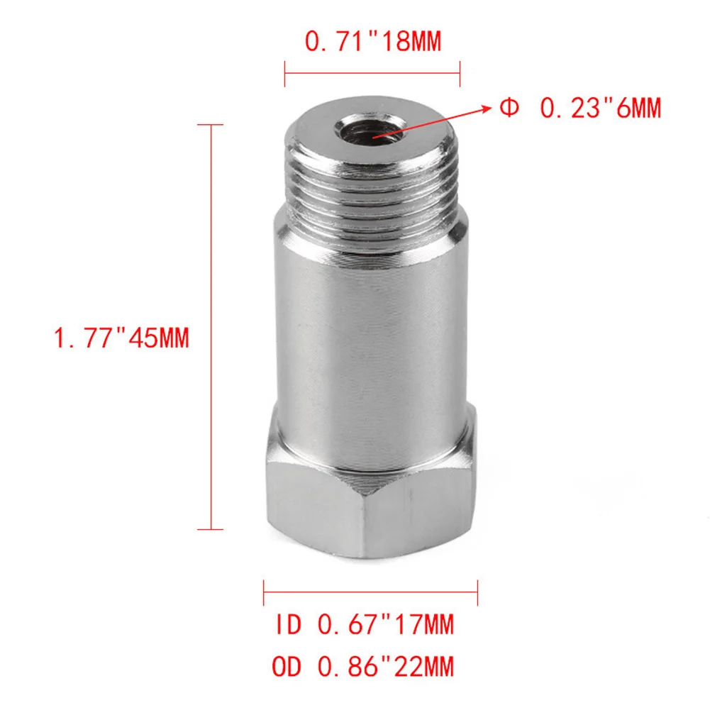 10-1PCS M18X1.5 Oxygen O2 Sensor Extender O2 Oxygen Sensor Spacer Car CEL Fix Check Engine Light Eliminator Adapter Converter