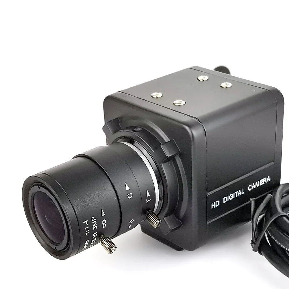 4K 8MP IMX415 CMOS USB Webcam 2K Full HD 30fps 4MP Industrial With CS 5-50mm Varifocal Lens UVC OTG Video Camera For Live Stream