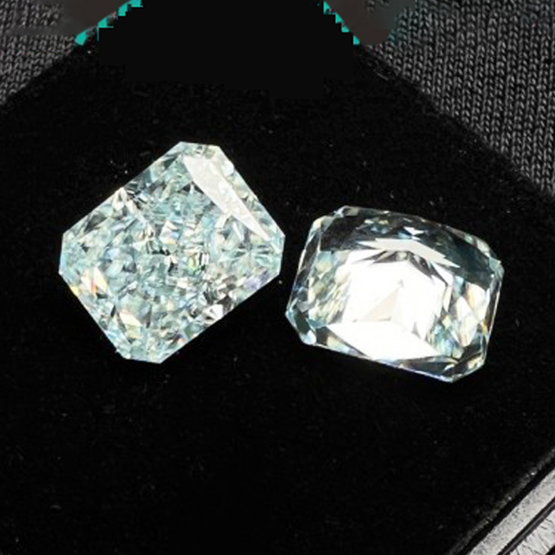 Orignal Color Moissanite Loose Stones 3-6Carat Radiant Moissanite Diamonds Stone Green Ice Flower Cut Moissanite Loose Diamonds