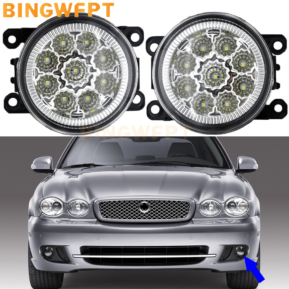 NEW Fog Lights LED Fog Light Headlight for Jaguar X-Type X400 2002-2008 Led Fog Lights H11 H8 Replacement SMT Fog Head Lamp