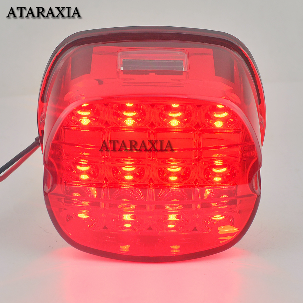 LED Rear Tail Light Motorcycle Taillights Brake Driving For Harley Dyna Road King Electra Glide Street Bob Touring