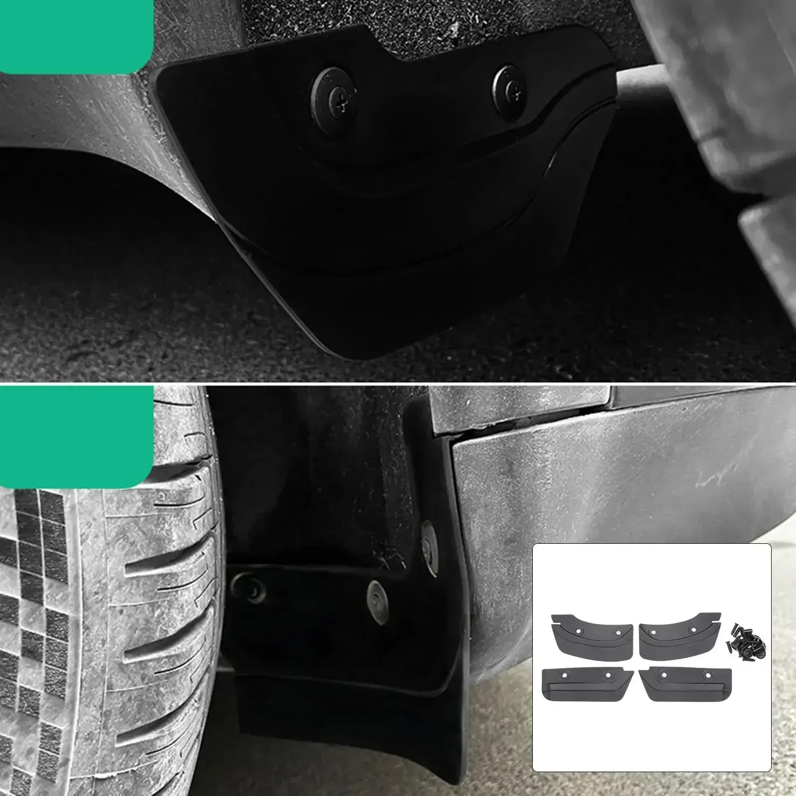 Car Mud Flaps For Tesla Model 3 Model Y 2020 2021 2022 2023 Front Rear Wheel Fender Mudguards Splash Guards Car Accessories