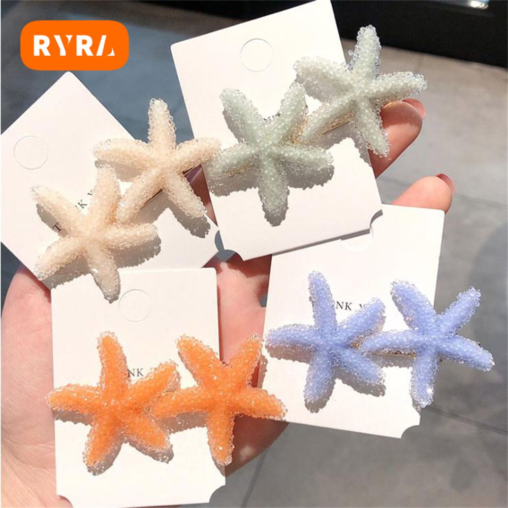 Pearl Hair Clip And Headband Simple And Versatile Korean Clothing Accessories Starfish Hairpin Sweet Personality Starfish