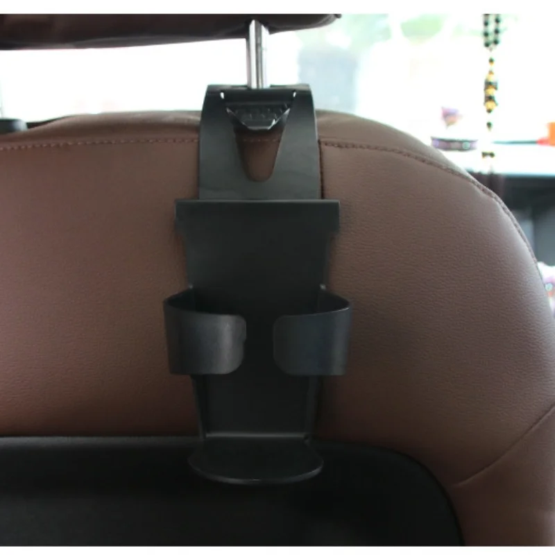 Car Cup Holder Seat Back Hook Hanging Mount Headrest Drink Container Water Bottle Holder Interior Organizer Storage Bracket