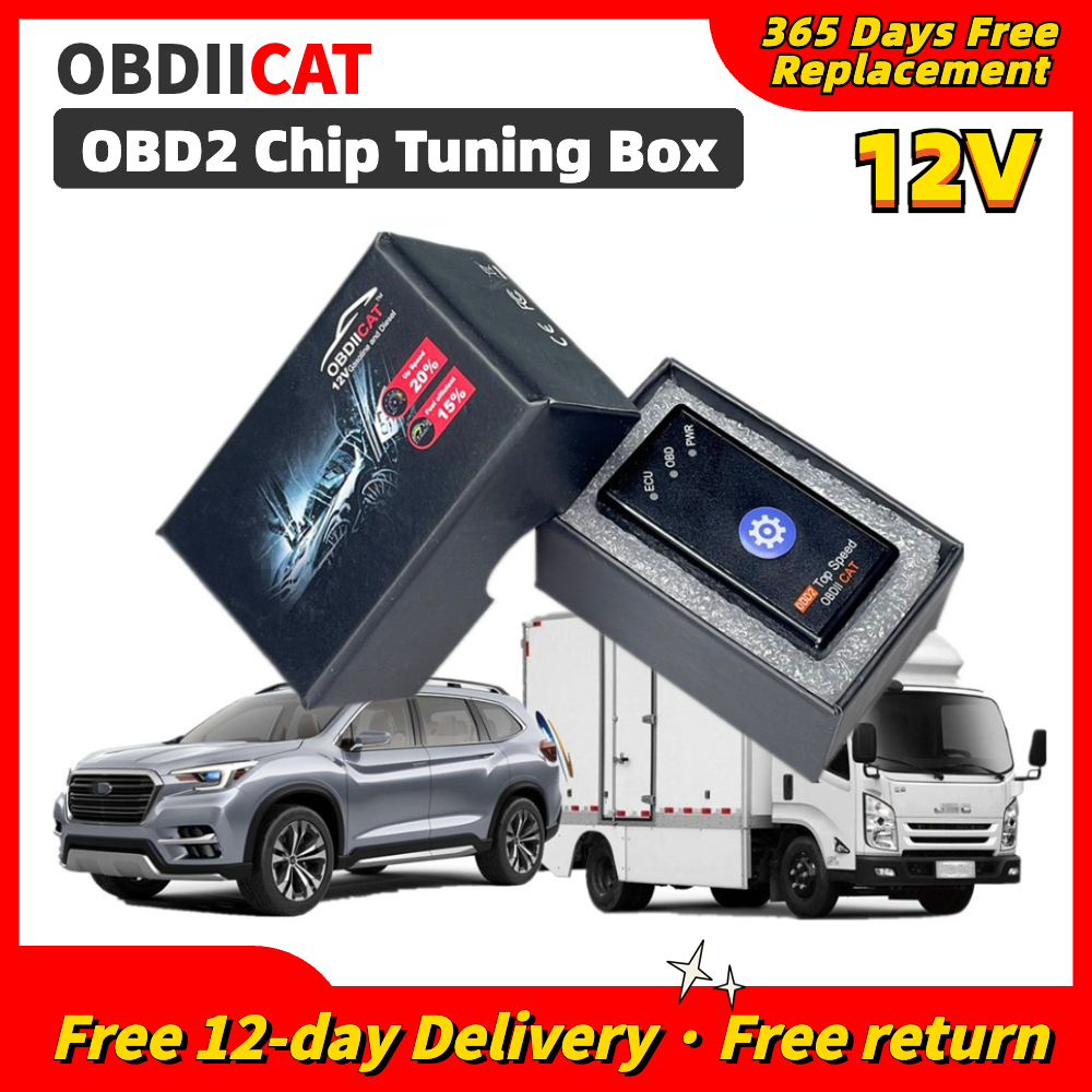 15% Fuel Save OBDIICAT HK01 OBD2 Chip Tuning Box Better Than ECO OBD2&Nitro OBD2 For Benzine &Diesel Cars With Reset Switch
