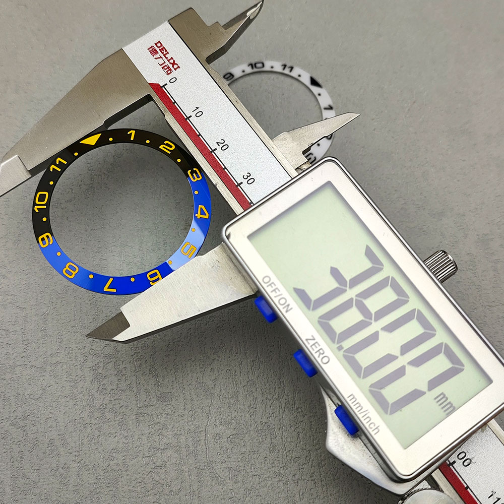 The new 38mm ceramic bezel GMT and diving watch insert are suitable for 40mm men's watch replacement accessories