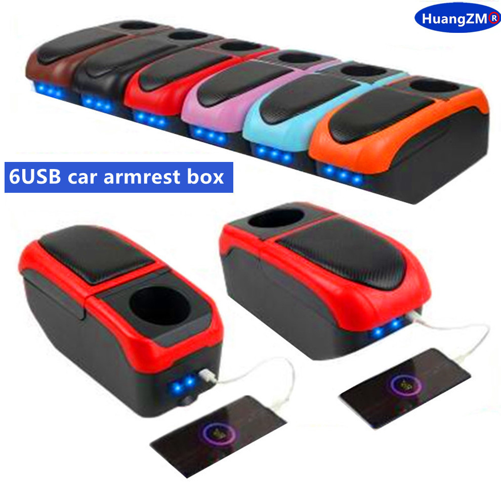 For Fiat Grande Punto Armrest Box for Fiat Punto Car Armrest Box Central Storage Box Interior Retrofit Car Accessories