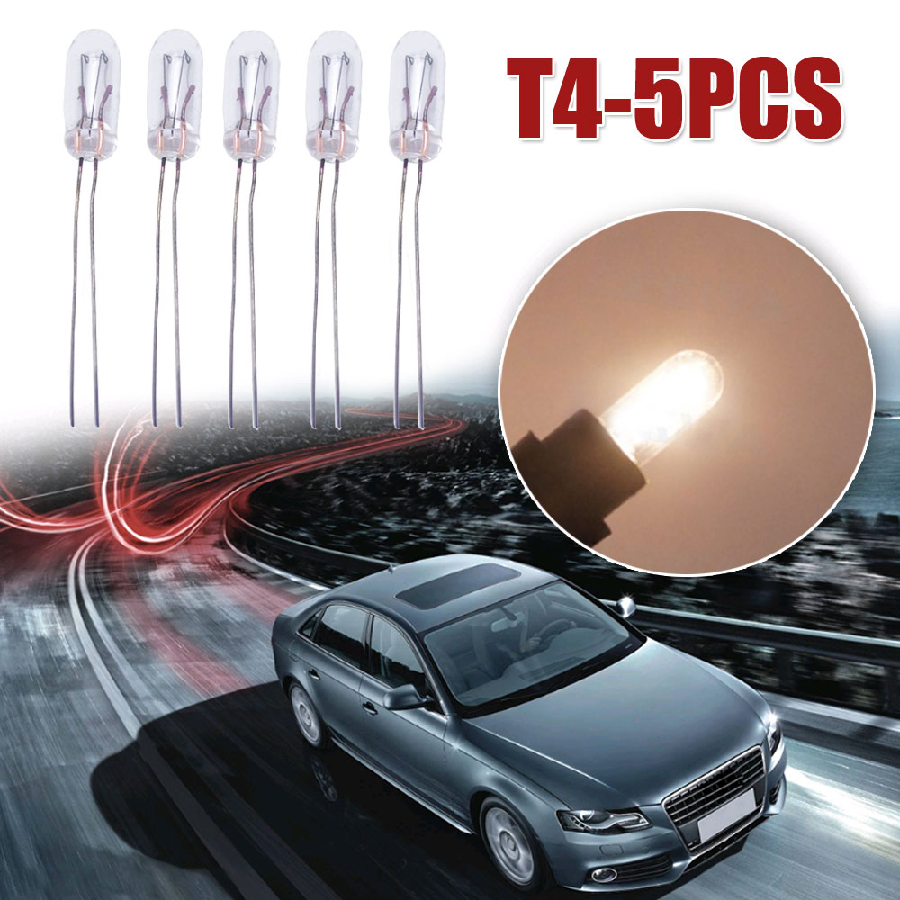 5pcs Universal Auto Instrument Bulbs Car Gear Indicator Light Dashboard Light T3 T4 T5 12V Car Signal Lamp Car Light Accessory