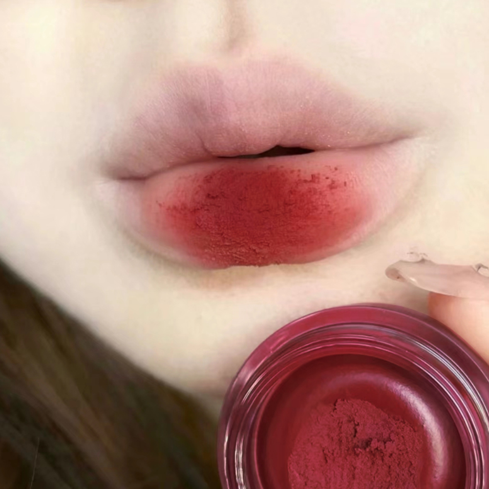 Xixi Canned Lip Mud Balm Lip Glaze Matte Lipstick Velvet Mousse Solid Lip Gloss Face Blush Tint Lip Cheek Makeup Cosmetics New