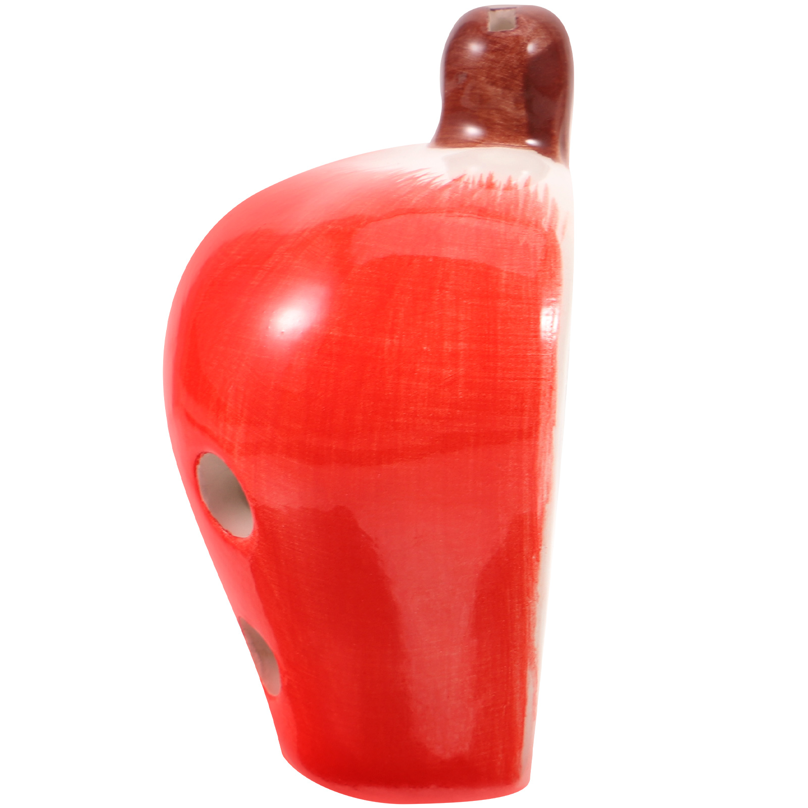 Necklace Ocarina Small Music Instrument for Adult Flute Ceramic Red Children Kids Student