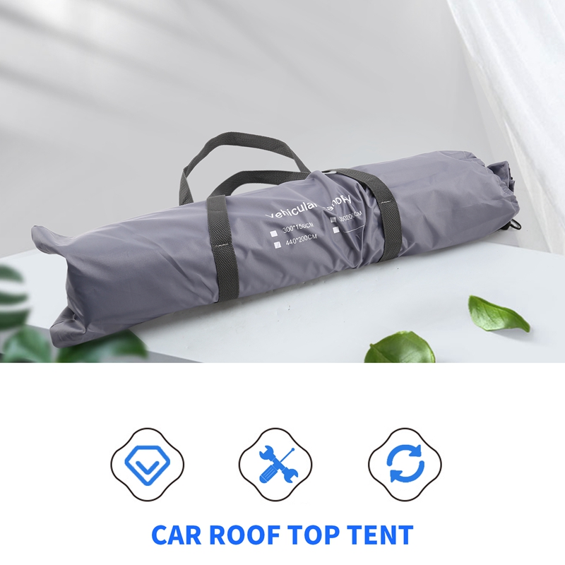 Portable Campin Shelter, Car Side Awning RV Sun Shade Sail Canopy Roof Top Tent For Caravan, Outdoor, SUV
