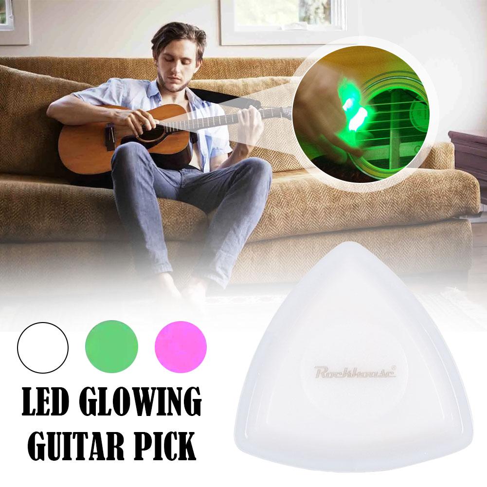 LED Glowing Guitar Pick Unique Picks For Bass Electric Guitar Acoustic Guitar Mandolin And Bass Touch Luminous Guitar Plectrum