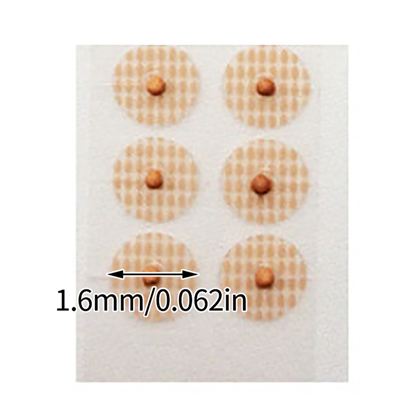 108Pcs Acupuncture Ear Massage Crystal Magnetic Ear Beads Ear Acupoint Stickers Ear Pressure Seeds