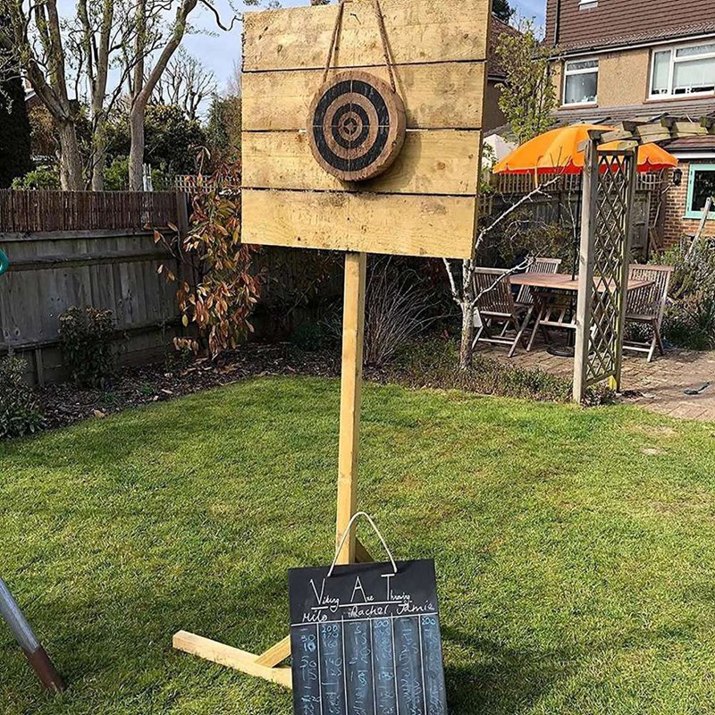 Small Viking Axe Game, Axe Throwing Game With Wooden Target Darts Set, Throwing Game Set Outdoor Shooting Exercises Durable