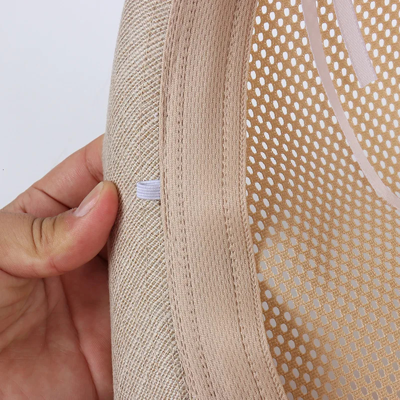 Spring Summer Men Fedoras Mesh Fabric Breathable Bowler Hat 240515