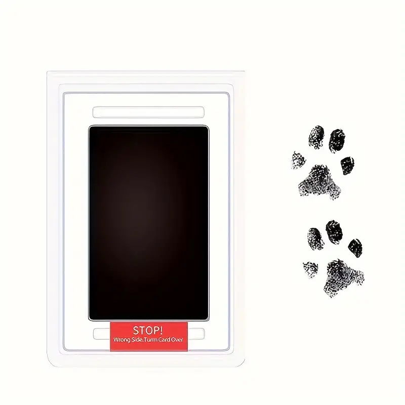 2025 new Paw Print Ink Keepsake - Clean Touch Pawprint Pad Dogs & Cats, Memorial Footprint Kit, Pet Grave Markers for Cats