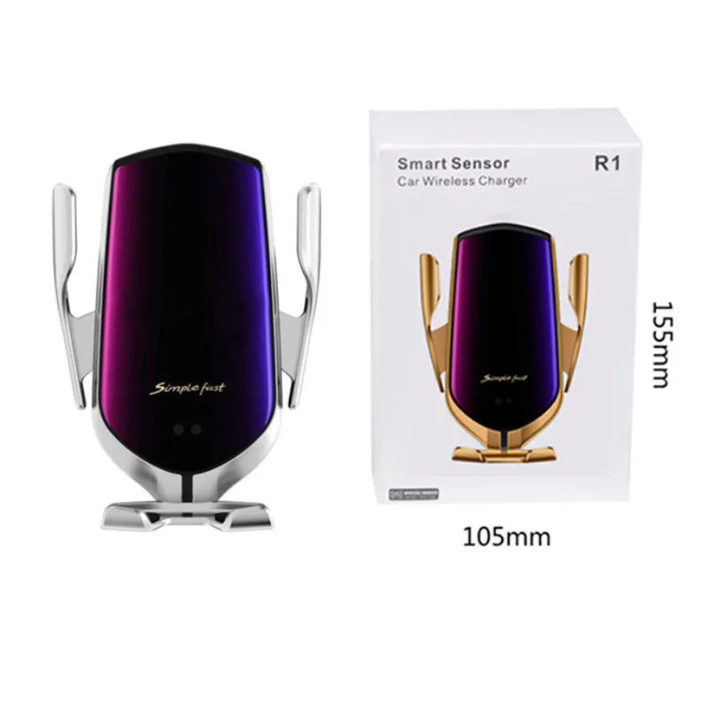 phone Mobile car Holders Smart Sensor Automatic Clamping Car Charger Stand Air Outlet Multifunction Phone Holder Auto Wireless Charging Bracket