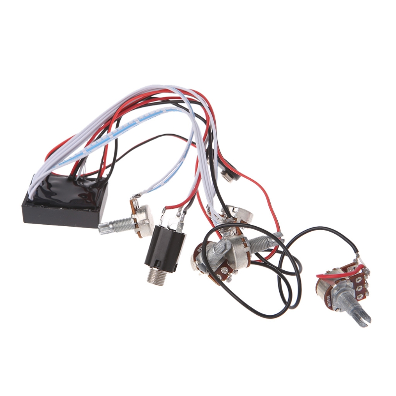 3 Band Preamp Circuit Guitar Dual Potentiometer For Active Bass Pickup
