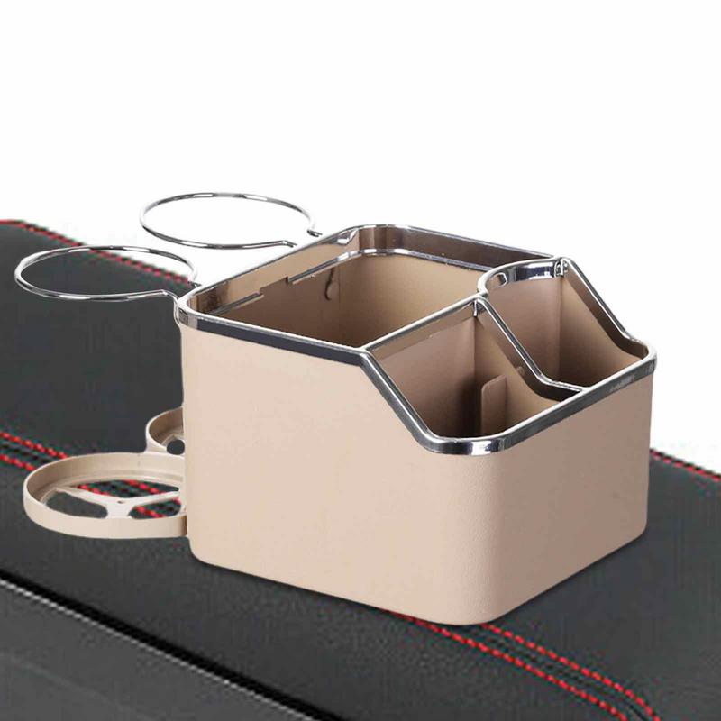 Car Armrest Storage Box Car Console Containers A Great Gift To Place Mobile Phones Tissue Boxes Black And Coffee With 2