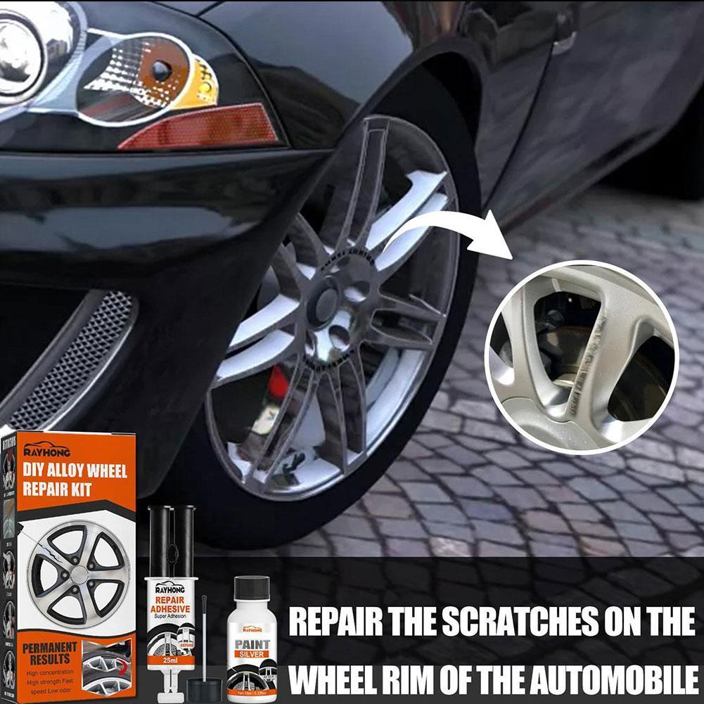 1 Pcs Universal Alloy Wheel Rim Scratch Repair Kit For Car Scratch Fix Quick Auto Scratch Paint Surface Repair Paint Scratc X4Y2