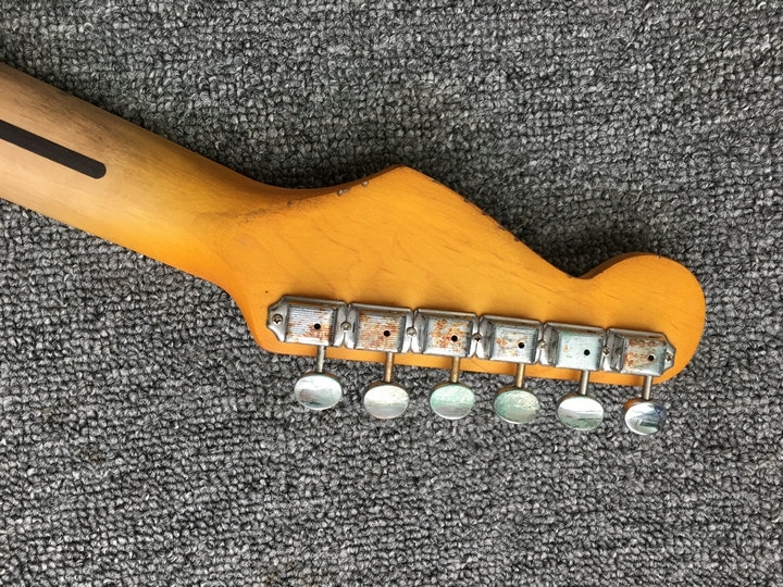 Aged Green ST Electric Guitar Alder Body maple Fretboard Chrome Hardware Free Delivery