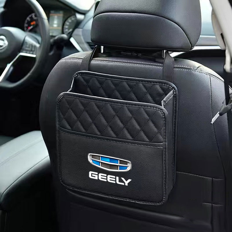 Car Seat Back Organizer Mobile Phone Storage Bag For Geely geometry C Emgrand Gc6 Gx3 Ec7 Atlas Coolray Cross NL3 GS Accessories