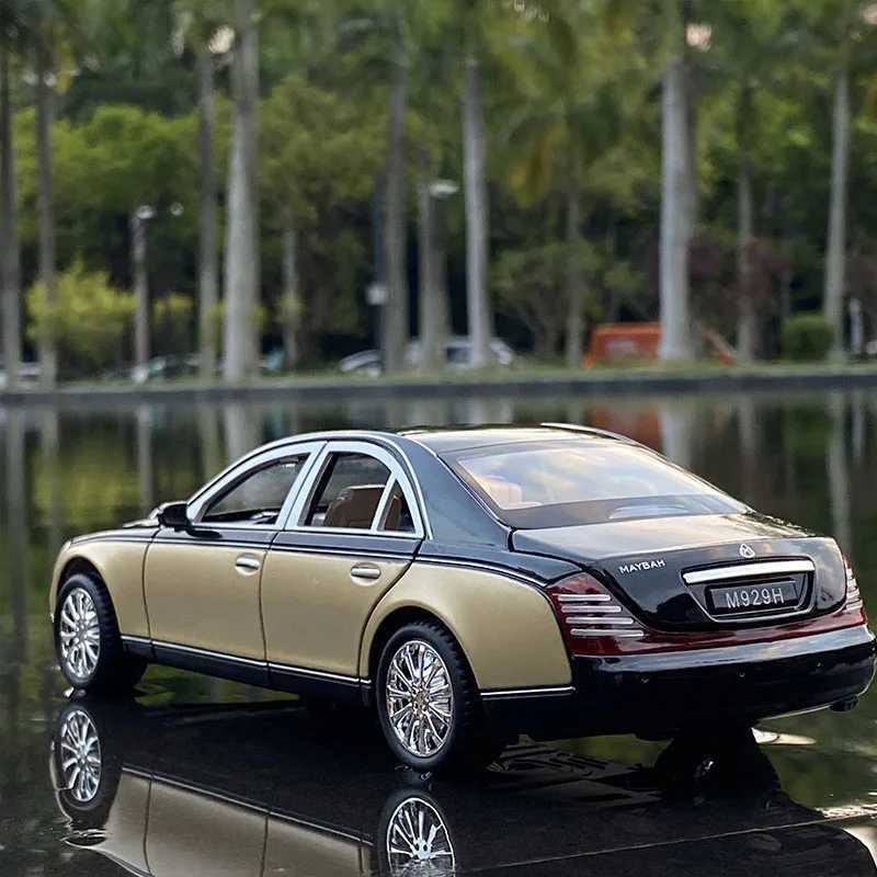 Diecast Model Cars 1 24 Maybach 62s S650 Classic Luxy Car Alloy Car Model Diecasts Metal Toy Vehicles Car Model Simulation Collection Kids Toy Gift