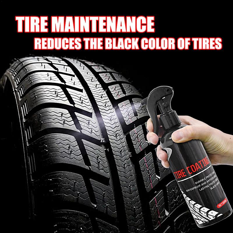 Tire Coating Shine Permanent Multipurpose Car Tire Wheel Polishing Blackening Agent Auto Tire Refurbishing Coating Agent